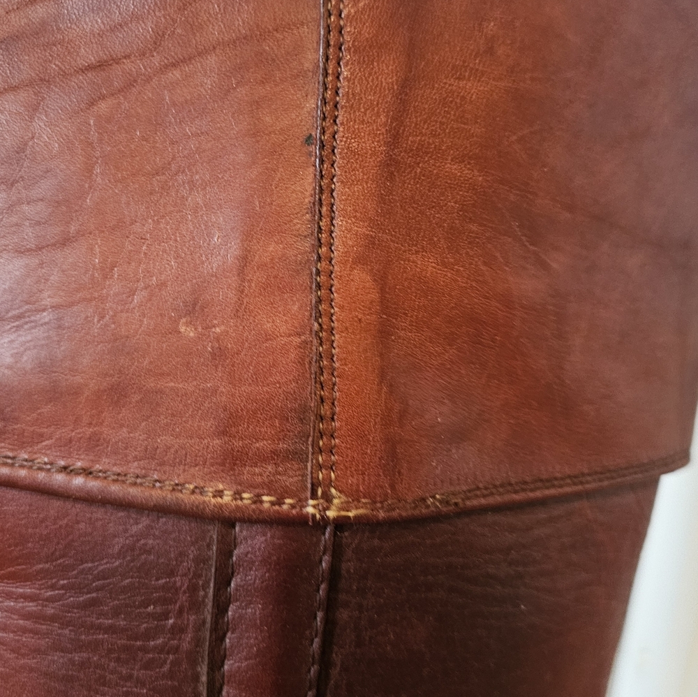 Vintage Frye Brown Cognac Campus Boots Size 9 Great Condition - Picture 8 of 11